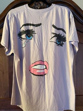 Empyre Heartbreaker Pink Crewneck Tee with Cartoon Back 💕